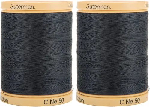 Miniatura 5 de Gutermann – Hilo de algodón natural sólidos (876 yards) – en su elección de color Crema