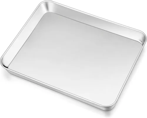 Miniatura 9 de Bandeja de Hornear de 9 Pulgadas, Joyfair, Bandeja de Acero Inoxidable para Galletas, Bandeja para Tostador de Horno, Utensilios de Hornear