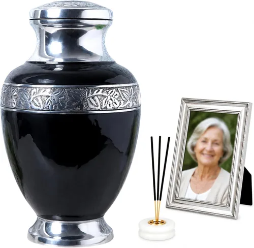 Miniatura 20 de Urnas para cenizas humanas adultas, mujeres y hombres de más de 200 pulgadas cúbicas, urna decorativa de entierro, urnas de cremación funeraria