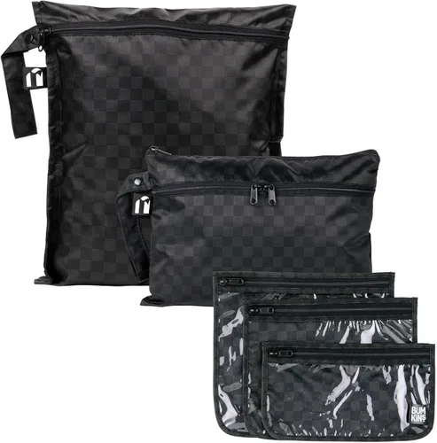 Miniatura 20 de Bolsa impermeable húmeda Bumkins y bolsas de mano húmedas secas para bebé, viaje, traje de baño, pañales de tela, piezas de bomba, piscina, ropa