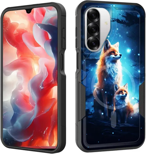 Miniatura 86 de Funda magnética para Galaxy A16 5G, [compatible con MagSafe] [protección contra caídas de grado militar] Funda resistente a prueba de golpes