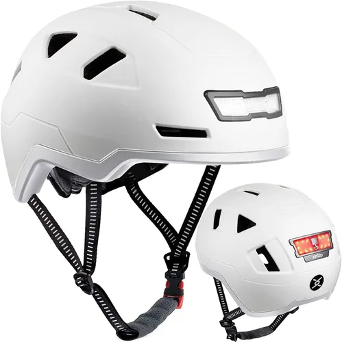 Miniatura 10 de XNITO - Casco de bicicleta con luces LED - Casco de bicicleta urbana para adultos, hombres y mujeres - Certificado dual CPSC y NTA-8776 - Clase 3