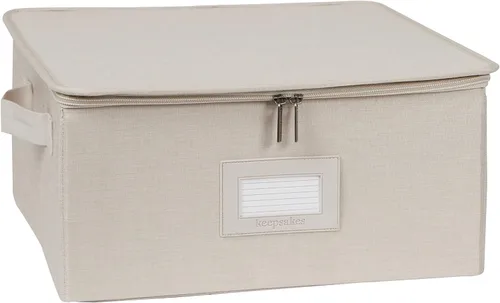Miniatura 82 de Covermates Keepsakes - Juego de cajas de almacenamiento con cierre de cremallera, paquete de 3 cubos organizadores de poliéster resistente, diseño