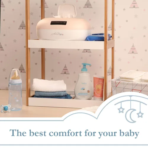 Miniatura 6 de La Caresse Calentador de toallitas para bebés, esenciales para bebés, dispensador de toallitas húmedas, pantalla digital con ajustes de calor