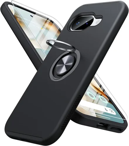 Miniatura 26 de JAME Funda para Google Pixel 7 Pro, Funda de Ajuste Delgado para Pixel 7 Pro con Soporte de Anillo Kickstand