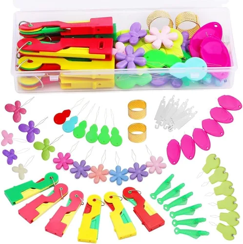Miniatura 9 de Fedmut Enhebradores de agujas para coser a mano, herramienta de enhebrador de agujas de bordar, 20 piezas para coser a mano, máquina de coser