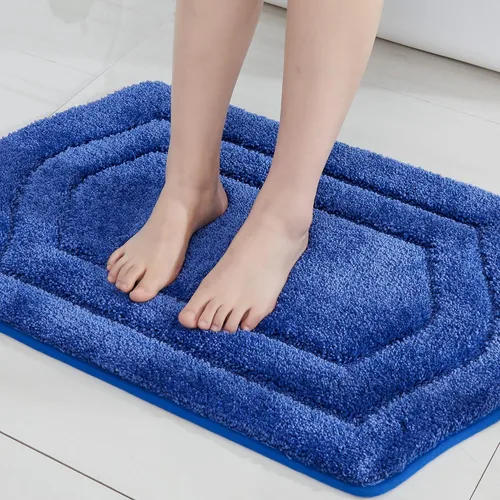 Miniatura 61 de COSY HOMEER Alfombras de Baño Extra Gruesas para Baño - Juegos de Alfombras Antideslizantes de Lino de Baño Suave Felpa 100% Poliéster Fuerte Sala