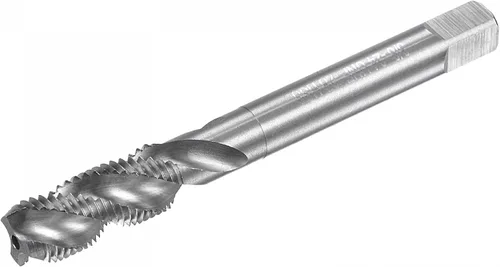 uxcell Tapones de flauta espiral, 3/8-24 UNF 2B Acero de alta velocidad (HSS) sin recubrimiento de la máquina de fresado de roscas roscado de rosca
