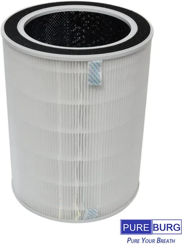 Miniatura 3 de PUREBURG NDAP-01 Filtro de repuesto compatible con Hestom NDAP-01 NDAP-02 Home HEPA purificadores de aire Parte VK-6052, H13 HEPA 4 etapas