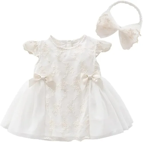 Miniatura 15 de Vestido de otoño de manga larga para niña pequeña, vestido de encaje con flores, boda, primer cumpleaños, bautizo, vestido con sombrero