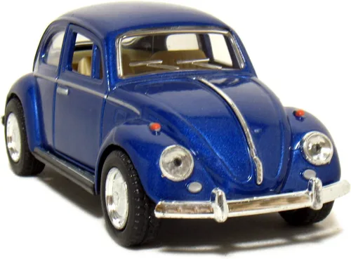 KiNSMART - 1967 Volkswagen Classic Beetle 5 pulgadas Escala 1:32 Die Cast Metal Modelo Juguete Azul