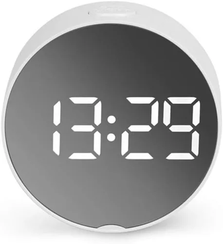 Xiaochen Reloj despertador de mesita de noche para dormitorio, reloj despertador digital con luz nocturna con temperatura, despertador electrónico,