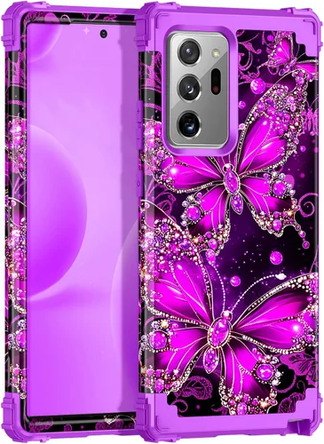 Miniatura 15 de Miqala Funda para Galaxy S9, brilla en la oscuridad, tres capas, resistente, a prueba de golpes, protección de cuerpo completo, parachoques