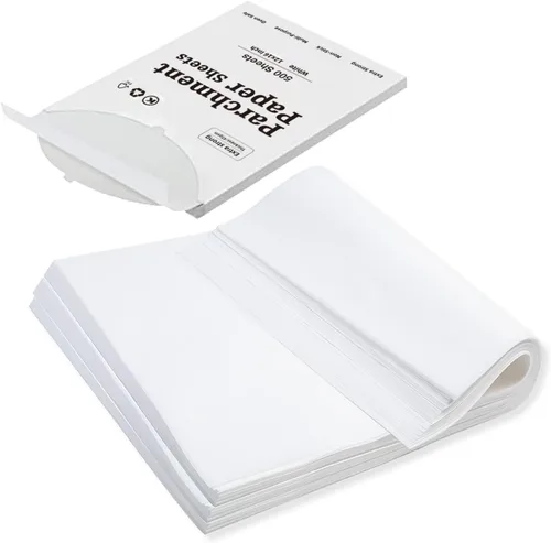 Miniatura 11 de Katbite - Hojas de papel pergamino de 12x16 pulgadas con líneas de cuadrícula, papel para hornear precortado, antiadherente y resistente, papel