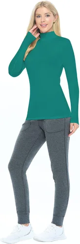 Miniatura 2 de Natural Uniforms Camiseta de manga larga con cuello alto falso para mujer