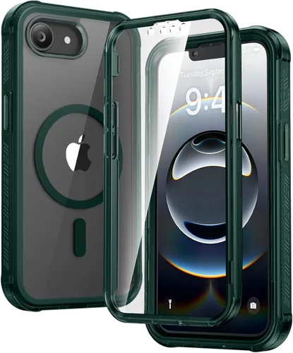 Miniatura 113 de Diaclara - Funda compatible con iPhone 11, carcasa resistente de cuerpo completo con protector de pantalla integrado sensible al tacto y Transparente
