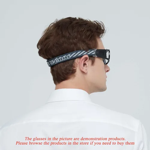 Miniatura 6 de Gafas deportivas con diadema para baloncesto, fútbol, banda protectora para gafas (paquete de 2)