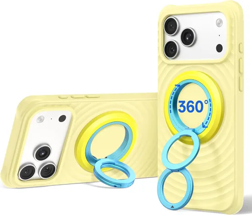 Miniatura 24 de SYNCWIRE Soporte magnético para anillo de teléfono MagSafe, rotación de 360°, agarre magnético de doble cara, soporte de anillo para teléfono
