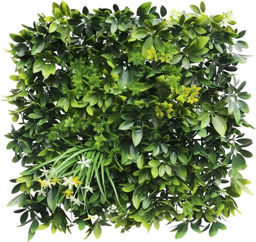 Miniatura 15 de Windscreen4less 1 panel artificial de boj de 40 x 40 pulgadas, decoración de pared verde hierba sintética para decoración de interiores y Panel 3D