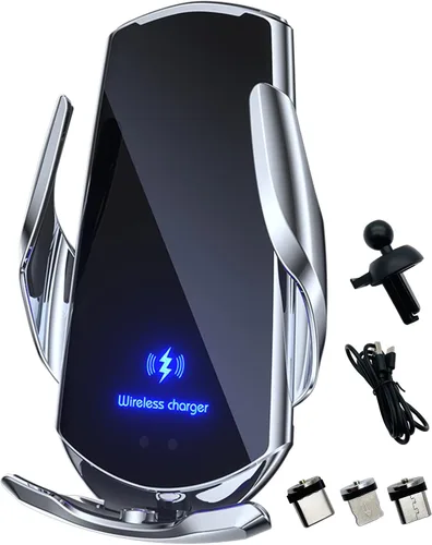 Miniatura 8 de Cargador de Coche Inalámbrico Automotriz por Inducción Eléctrica de 15W, Cargador Inalámbrico para Coche, Soporte de Ventilación de Coche, Montaje