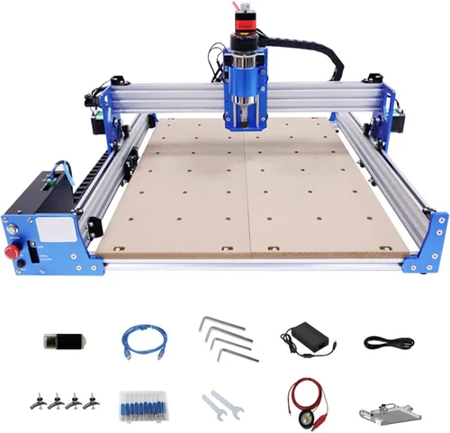 Miniatura 9 de Máquina de enrutador CNC 4040, máquina de grabado de marco de aluminio de 3 ejes, enrutador USB, grabador de tallado de madera, motor de husillo