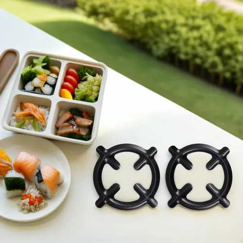 Miniatura 5 de Kichvoe Soportes para estufas de gas de 6.22 pulgadas de hierro fundido para ollas pequeñas y cafeteras, accesorios de cocina, paquete de 2 estantes