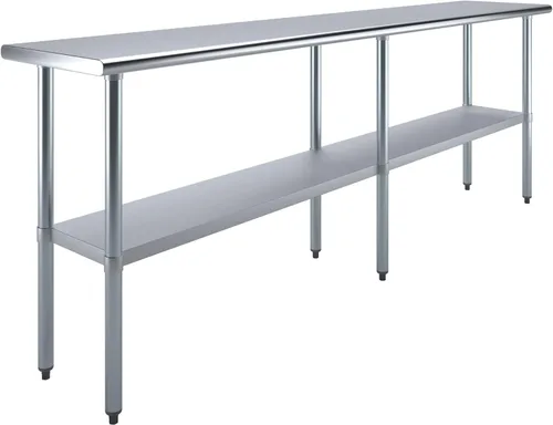 Miniatura 26 de Mesa de trabajo de acero inoxidable, mesa de metal