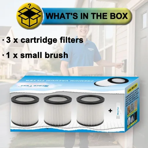 Miniatura 3 de SpaceTent Paquete de 3 filtros de cartucho de repuesto 90398 Shop Vac para la mayoría de aspiradoras húmedas/secas de 1-4 galones y aspiradora