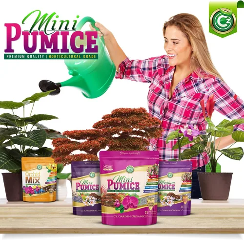 Miniatura 3 de Piedra Pómez para Medios de Cultivo - Fabricada en EE. UU. para Bonsáis • Suculentas • Cactus • Orquídeas - Aditivo Acondicionador de Enmienda
