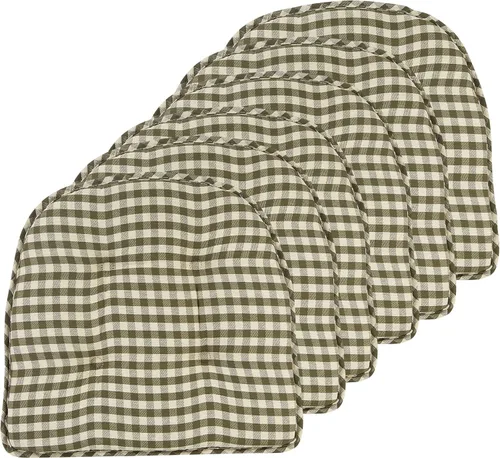 Miniatura 31 de Cojines antideslizantes para silla, ensamblados en Estados Unidos, almohadillas de asiento antideslizantes en forma de U para comedor, cocina