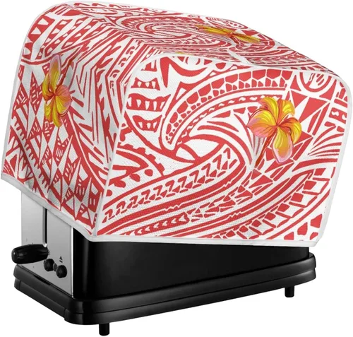 Miniatura 5 de Polynesia - Funda para tostadora de flores, duradera y pequeña, con gancho superior, lavable, a prueba de polvo, funda protectora para pan pequeño, M