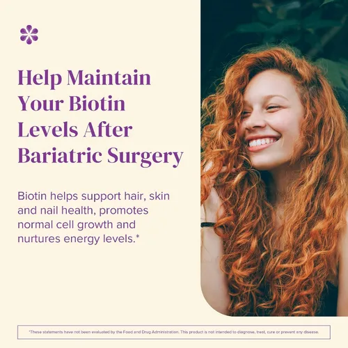 Miniatura 3 de Vitaminas BariMelts Biotin, sin azúcar, naturales, sabor fresa, en cápsulas masticables de absorción rápida, 90