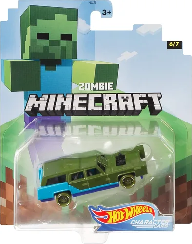 Miniatura 2 de Hot Wheels 2020 Minecraft Gaming - Vehículo zombi (6/7)
