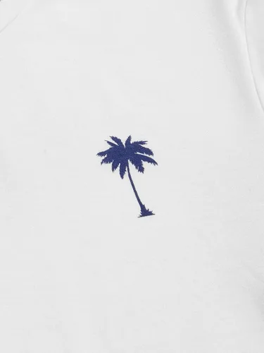 Miniatura 84 de GORGLITTER Conjunto de 2 piezas de camiseta gráfica de manga corta para hombre, estampado hawaiano con cordón y pantalones cortos