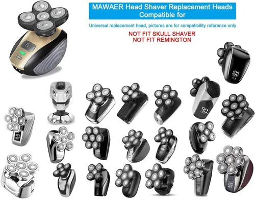 Miniatura 2 de 3 piezas universales 5 cuchillas para FREEBIRD FREEDOM GROOMING cabeza afeitadora cabezas de repuesto