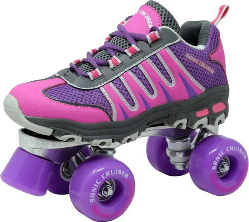 Lenexa Sonic Cruiser 2.0 - Patines unisex estilo tenis para uso en interiores y exteriores, tamaños de ajuste cómodo