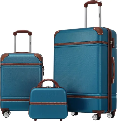 Miniatura 151 de Merax Equipaje, maleta extensible rígida con ruedas giratorias ligeras, Negro -, 40/48/52