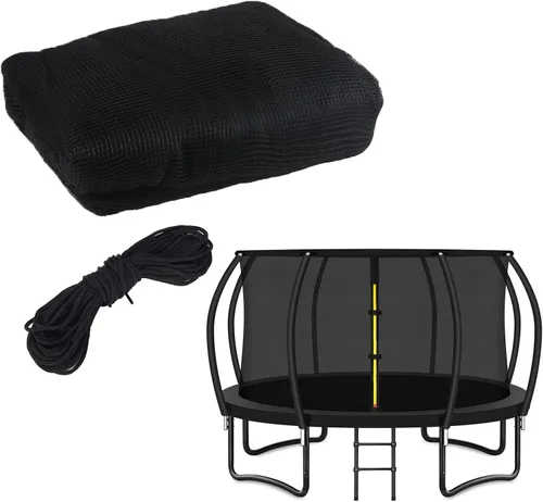 Miniatura 6 de Anillo superior de repuesto para cama elástica para 8 postes curvos, red de seguridad redonda, accesorios de trampolín con hebillas de protección