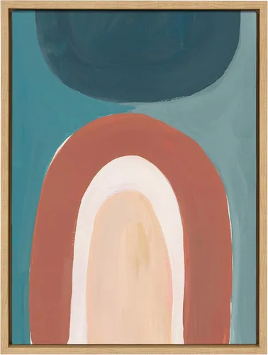 Kate and Laurel - Sylvie Teoitlan Valley - Lienzo enmarcado de Kate Aurelia Holloway 23 x 33, diseño abstracto, para sala, habitación, entrada,