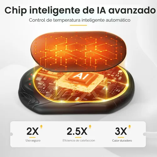Miniatura 3 de AI Hand Warmers Rechargeable 2 Pack, AI Smart Chips Electric Hand Warmers, 20Hrs Long Safe Heat, Portable Pocket Heater, Gifts for Christmas