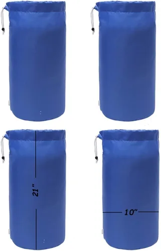 Miniatura 10 de Bolsa de saco, resistente al agua, con cordón duradero, paquete de 4