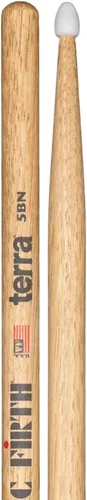 Vic Firth 5BTN Terra - Baquetas de madera con punta de nailon