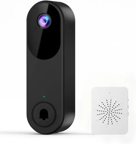 Timbre de video inalámbrico con timbre, audio bidireccional, visión nocturna, timbres de video alimentados por batería, almacenamiento en la nube,