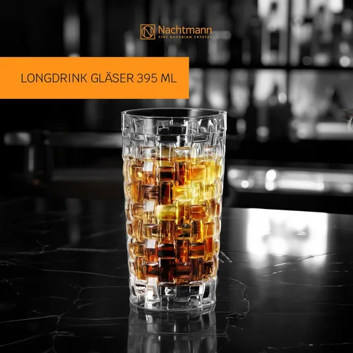 Miniatura 2 de Nachtmann Dancing Stars Bossa Nova Collection - Juego de 4 vasos de cristal transparente, para cócteles y bebidas frías, 14 onzas, apto
