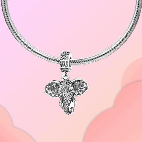 Miniatura 131 de LUXILLA Abalorio de plata de ley 925 para madre, hija, abuela, para familia, amor, madre, hija, abuela, para pulseras, collares, dijes, abalorios