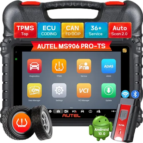 Autel MaxiSys MS906 Pro TS Escáner OBD2 profesional con programación TPMS ECU Coding 36+ funciones de servicio, herramienta de diagnóstico del
