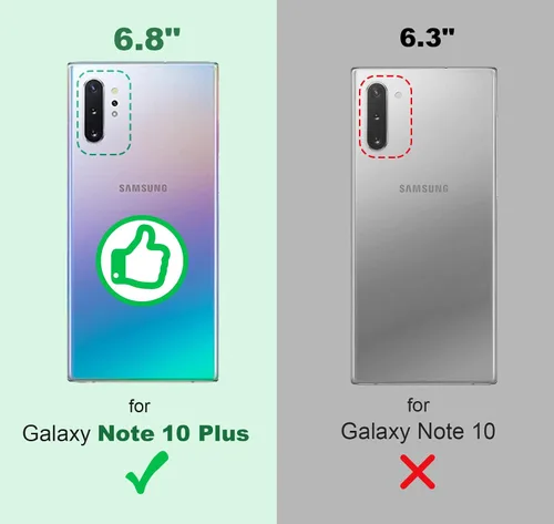 Miniatura 2 de Shields Up Funda para Samsung Galaxy Note 10 Plus, funda minimalista con tarjetero [3 tarjetas] y soporte de anillo, [protección contra caídas]