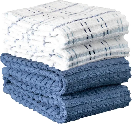 Miniatura 9 de Ritz Royale Collection - Juego de paños de cocina de 100 % algodón peinado, altamente absorbente, 13-3/4 x 12 pulgadas, 3 unidades, grafito sólido