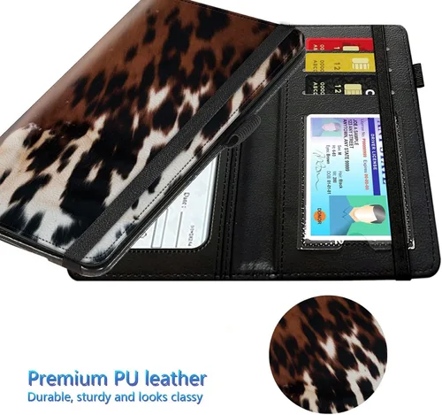 Miniatura 15 de Funda para chequera para hombres y mujeres, cartera de cuero RFID con ranuras para tarjetas de crédito, soporte de cheques duplicados personales