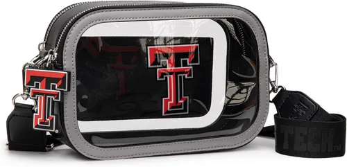 Miniatura 22 de Montana West NCAA Bolsa transparente para eventos de estadio, bolsos para fanáticos de los deportes con correa de nailon ajustable, bolsillo